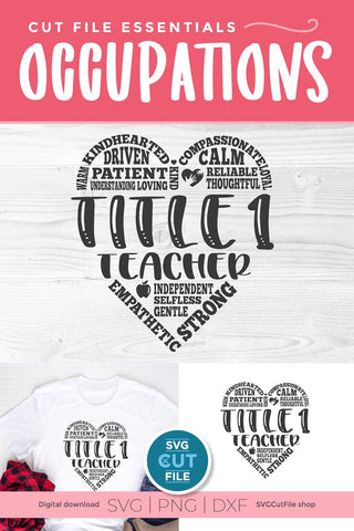 Title 1 teacher svg, Title One teacher svg, remedial reading svg, appreciation, special education, help, recovery, subway art, svg dxf png SVG SVG Cut File 