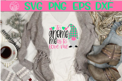 To Gnome Me Is To Love Me - Buffalo Plaid - SVG PNG EPS DXF SVG On the Beach Boutique 