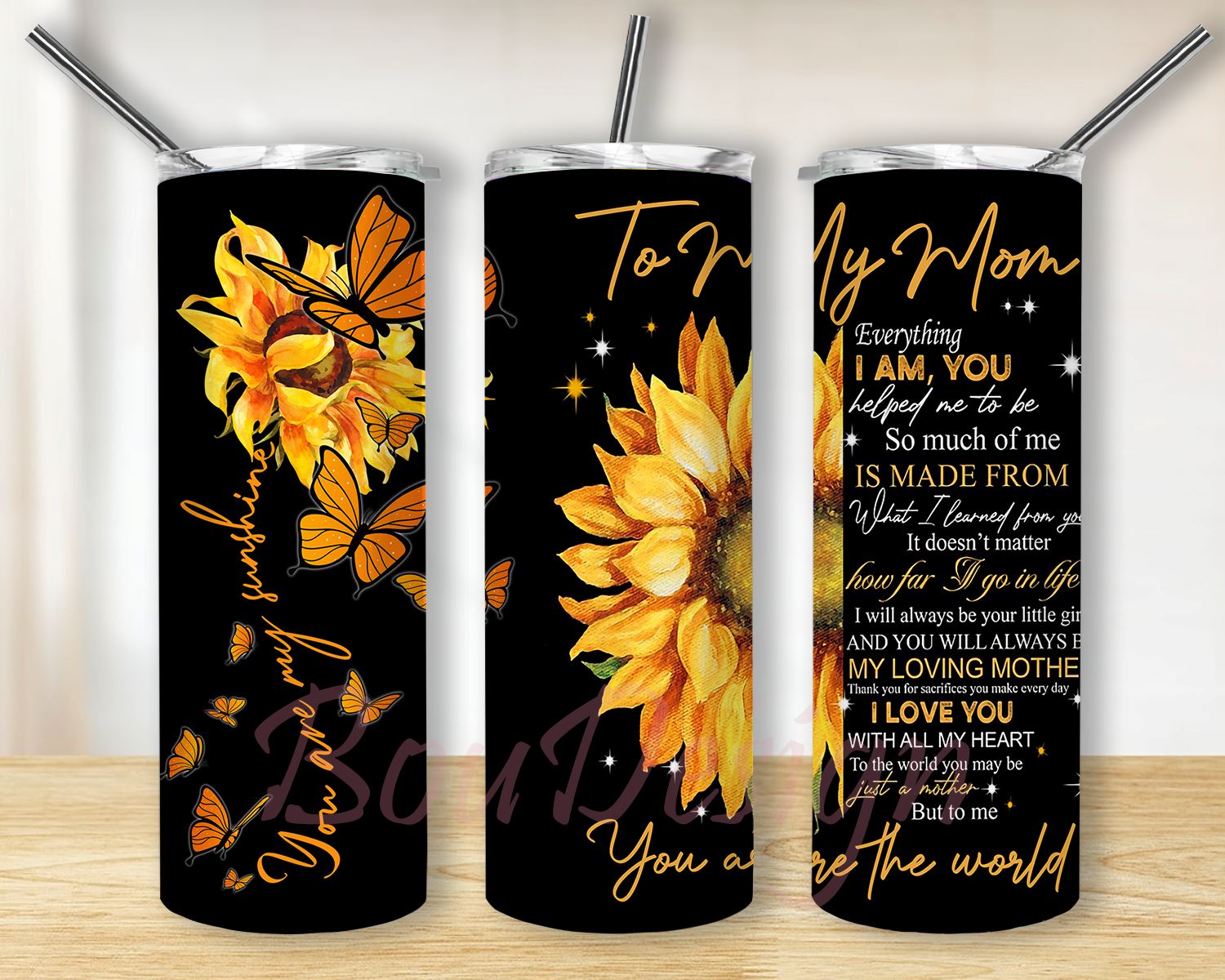 To My Mom I Will Always Love You Mom Tumbler