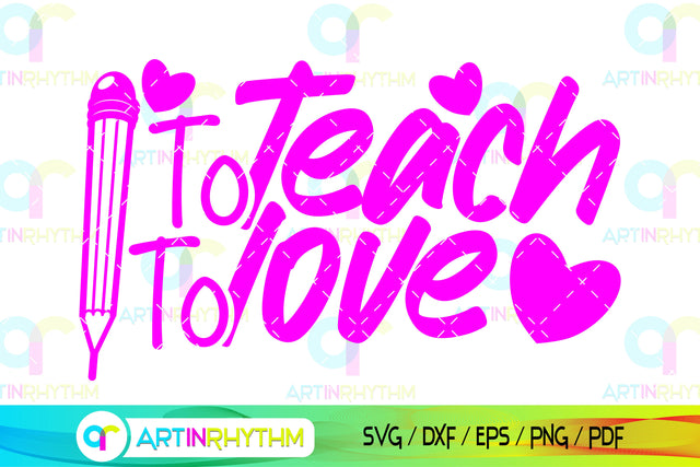 To teach to love svg SVG Artinrhythm shop 