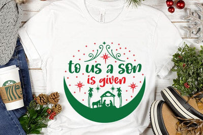To Us A Son Is Given SVG Angelina750 
