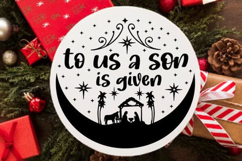 To Us A Son Is Given SVG Angelina750 