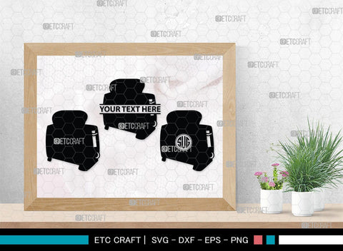 Toaster Monogram, Toaster Silhouette, Toaster SVG, Toast Svg, Electric Toaster Svg, SB00177 SVG ETC Craft 