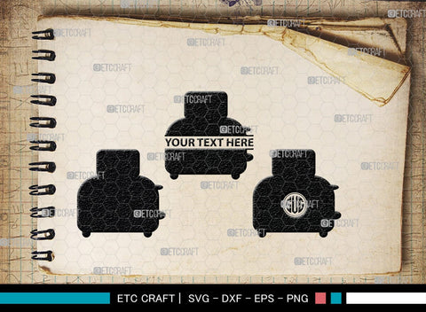 Toaster Monogram, Toaster Silhouette, Toaster SVG, Toast Svg, Electric Toaster Svg, SB00177 SVG ETC Craft 