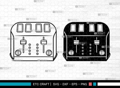 Toaster SVG, Kitchen Svg, Breakfast Svg, Toast Svg, Electric Toaster Svg, Toaster Svg SVG ETC Craft 