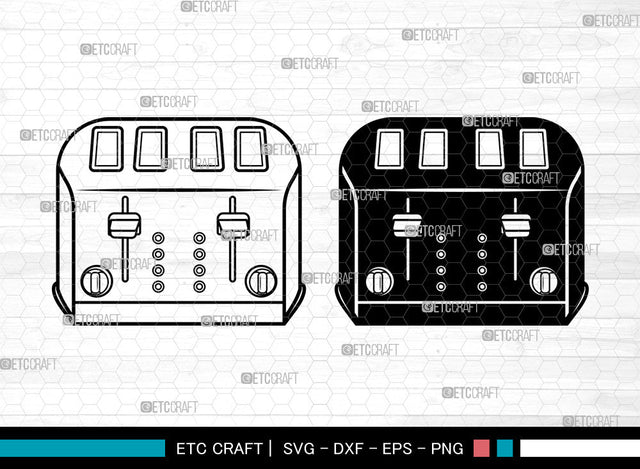 Toaster SVG, Kitchen Svg, Breakfast Svg, Toast Svg, Electric Toaster Svg, Toaster Svg SVG ETC Craft 