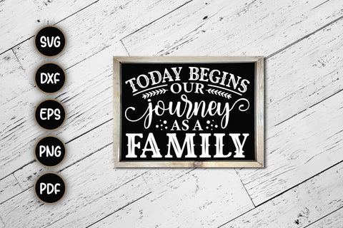 Today Begins Our Journey As A Family - SVG Cut File SVG CraftLabSVG 