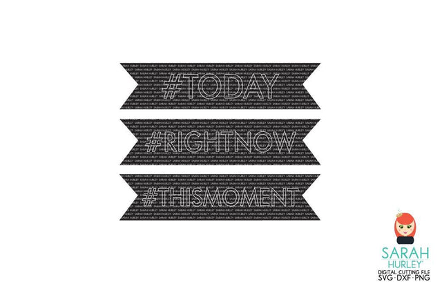 Today Hashtag Labels SVG Sarah Hurley 