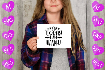 Today I Am Thankful SVG CraftlabSvg29 
