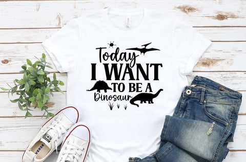 Today I Want To Be A Dinosaur, Dinosaur SVG SVG MD mominul islam 
