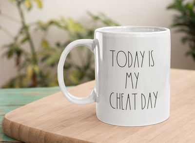 Today is My Cheat Day | Funny Coffee Mug SVG SVG Ikonart Design Shop 