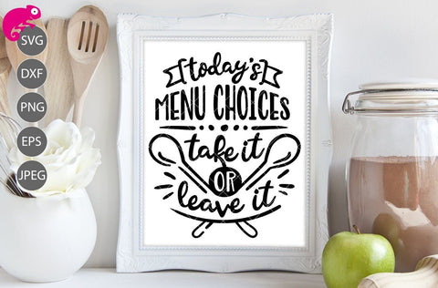 Today's Menu Choices - take it or leave it SVG Chameleon Cuttables 
