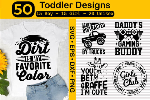 Toddler Boy, Girl, Unisex SVG bundle, Kids quotes SVG Paper Switch 