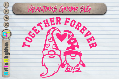 Together Forever, Happy Valentine's day svg, gnome svg SVG Artinrhythm shop 