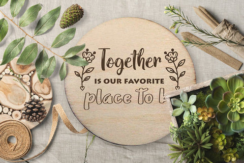Together is our favorite place to be Family SVG Quote Cutting Files Quotes & Sayings SVG Zoya Miller 