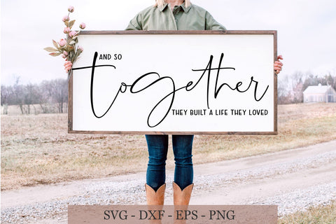 Together They Built a Life They Loved svg, Together svg SVG Chamsae Studio 