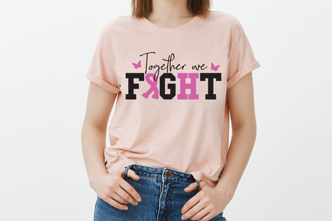 Together We Fight - Breast Cancer SVG SVG CraftLabSVG 