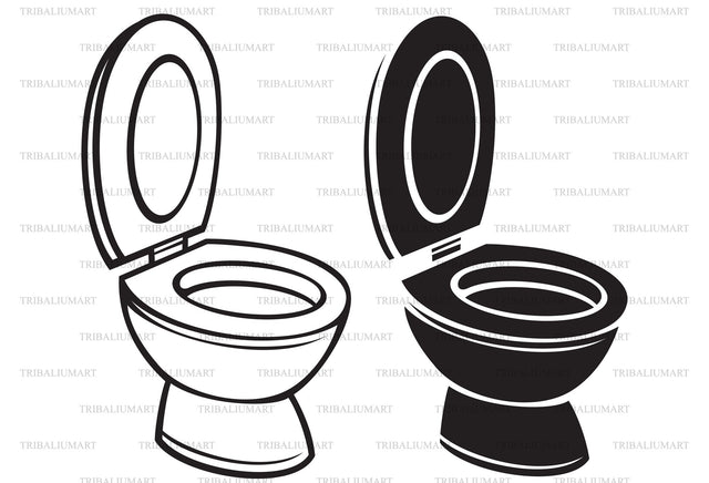 Toilet bowl SVG TribaliumArtSF 