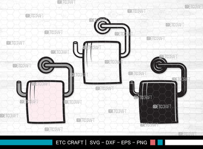 Toilet Paper Clipart SVG, Hanging Tissue Paper Svg, Tissue Paper Svg, Toilet Paper Roll Svg, Toilet Svg, Toilet Paper Clipart SVG ETC Craft 