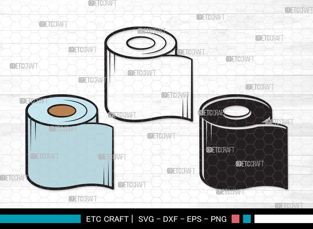 Toilet Paper Clipart SVG, Hanging Tissue Paper Svg, Tissue Paper Svg, Toilet Paper Roll Svg, Toilet Svg, Toilet Paper Clipart SVG ETC Craft 