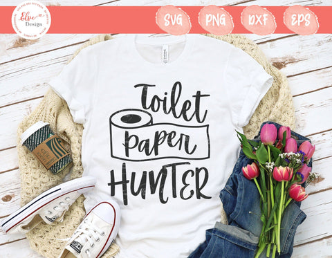 Toilet Paper Hunter - SVG, PNG, DXF, EPS SVG Elsie Loves Design 