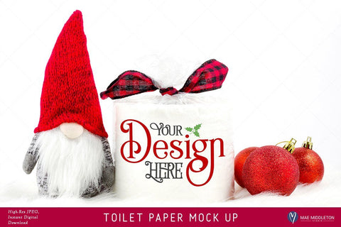 Toilet Paper Roll Mock up for Christmas Mock Up Photo Mae Middleton Studio 