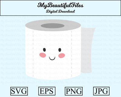 toilet paper SVG MyBeautifulFiles 