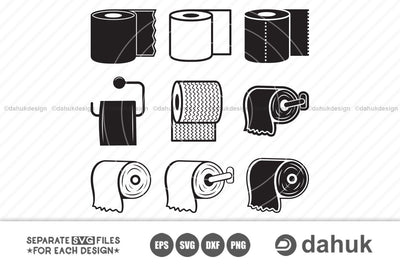 Toilet Paper svg, Toilet Paper, Paper svg, Toilet Paper svg monogram, Eps, Dxf, Silhouette, Png, digital art,clipart SVG dahukdesign 