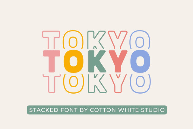 Tokyo Font Cotton White Studio 