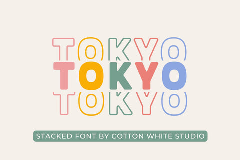 Tokyo Font Cotton White Studio 