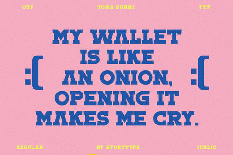 Toma Sunny Typeface Font Storytype Studio 