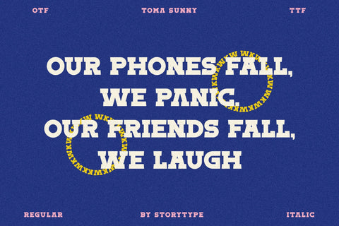 Toma Sunny Typeface Font Storytype Studio 