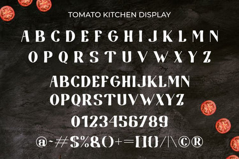 Tomato Kitchen - Font Duo Font Irvan Randi 