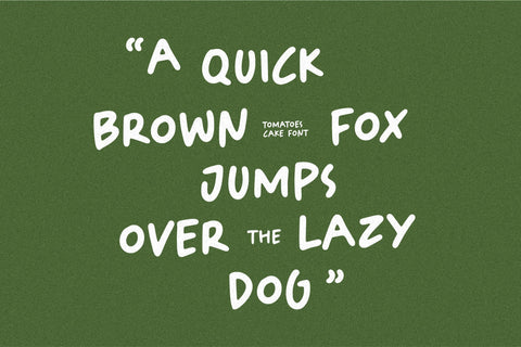 Tomatoes Cake a Cute Handbrushed Font Font Balpirick 