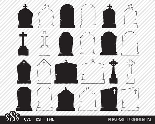 Tombstone Bundle | Halloween SVG SVG Texas Southern Cuts 