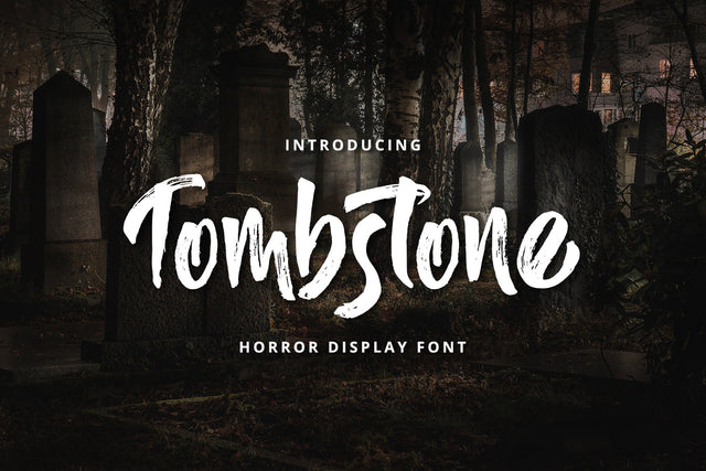 Tombstone - Horror Display Font Font Alpaprana Studio 
