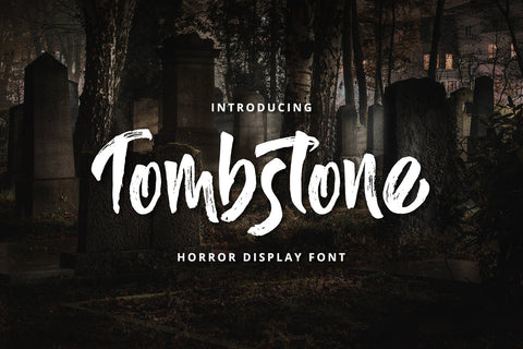 Tombstone - Horror Display Font Font Alpaprana Studio 