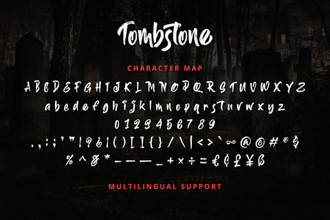 Tombstone - Horror Display Font Font Alpaprana Studio 