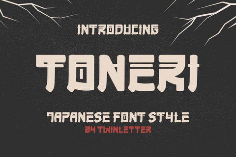 TONERI Japanese Font Font twinletter 