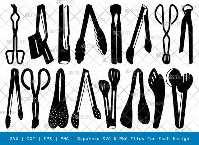 Tongs Silhouette Svg Cricut Cut Files Png Bundle, SB01025 SVG ETC Craft 