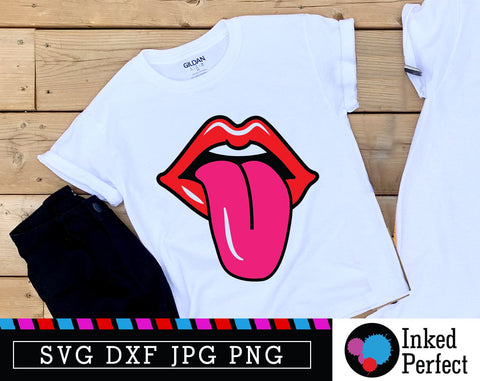 Tongue Out SVG Inked Perfect 