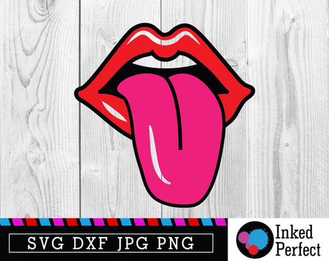 Tongue Out SVG Inked Perfect 