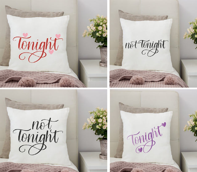 Tonight / Not Tonight Hand Lettered Cut File Perfect for pillows Cursive by Camille 