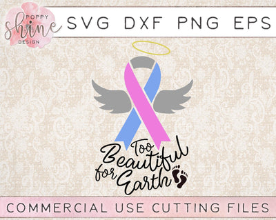 Too Beautiful For Earth SVG Poppy Shine Design 