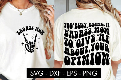 Too Busy Being A Mom SVG Cut File PNG SVG Freeling Design House 