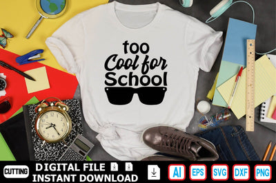 Too Cool for School SVG Craftlabsvg24 