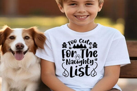 Too Cute For The Naughty List SVG Angelina750 