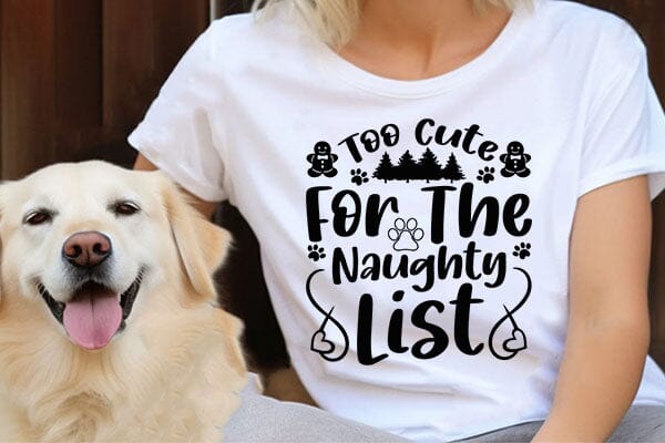 Too Cute For The Naughty List SVG Angelina750 