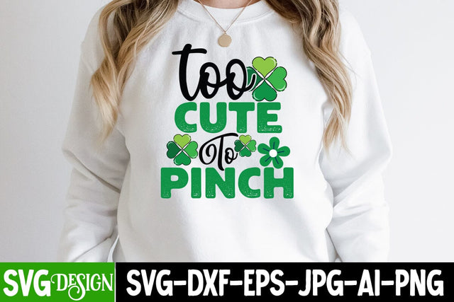 too Cute to Pinch SVG Cut File, too Cute to Pinch SVG Design SVG BlackCatsMedia 