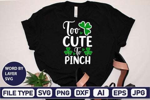 Too Cute To Pinch SVG Design SVGs,Quotes and Sayings,Food & Drink,On Sale, Print & Cut SVG DesignPlante 503 
